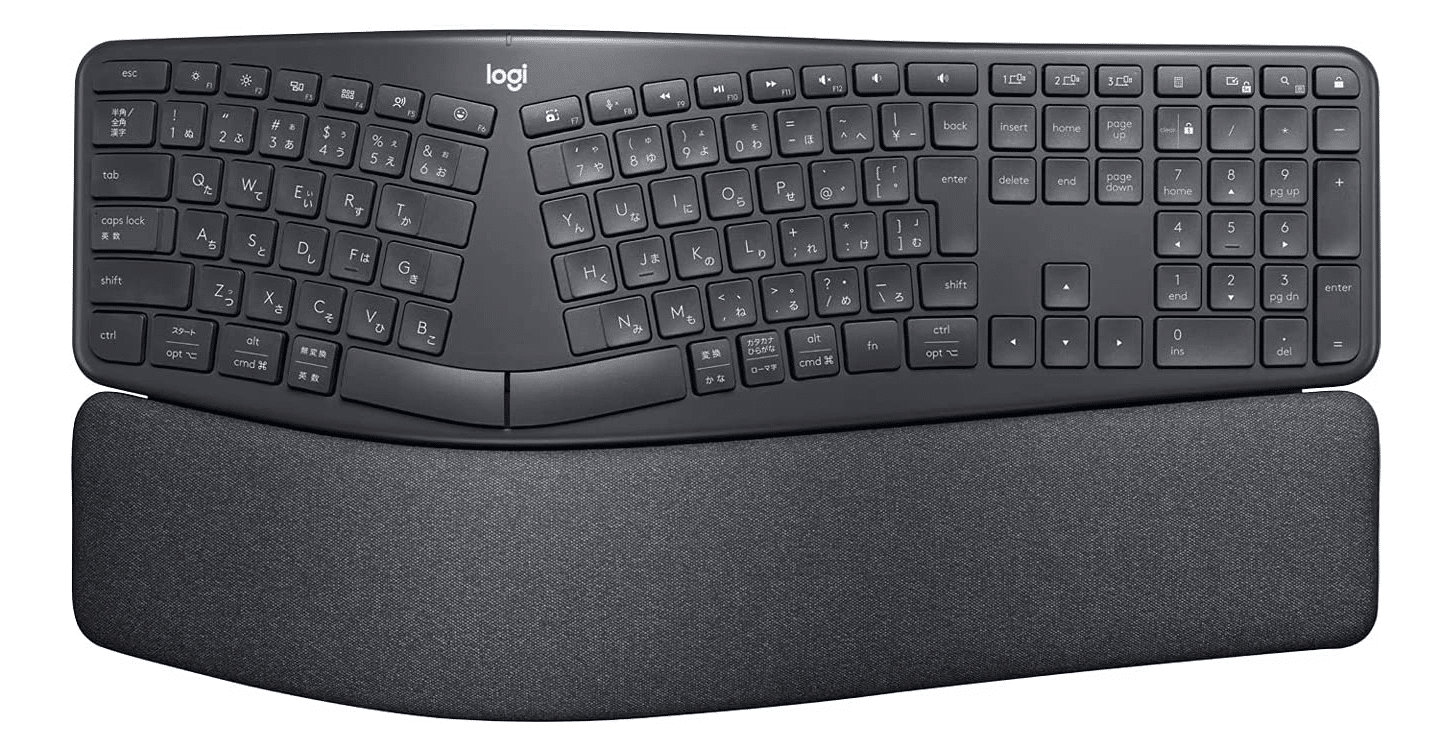 ロジクール ERGO K860 エルゴノミック スプリット キーボード bluetooth Unifying Windows Mac ワイヤレスキーボード ワイヤレス